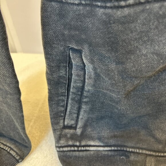 True Religion World Tour Full Zip Black Studded Hoodie Sweatshirt Logo SZ S Men - Picture 8 of 14